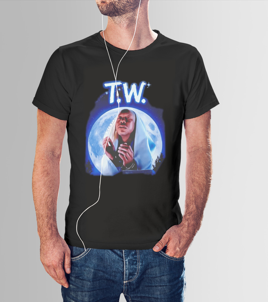 T.W. Moonlight Prayer Imagery Celestial T-Shirt