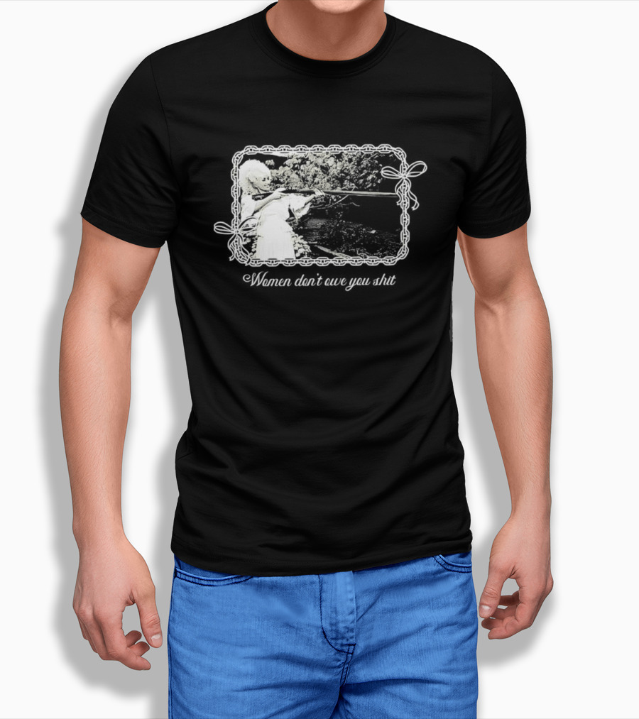 Women Don't Owe You Shit Feminist Message Retro Cottagecore Aesthetic T-Shirt