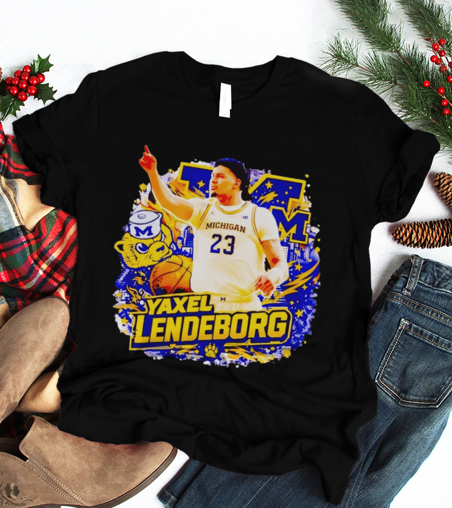 Yaxel Lendeborg Michigan Wolverines Basketball Player 23 Fans Collection T-Shirt