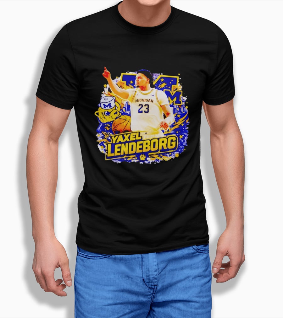 Yaxel Lendeborg Michigan Wolverines Basketball Player 23 Fans Collection T-Shirt