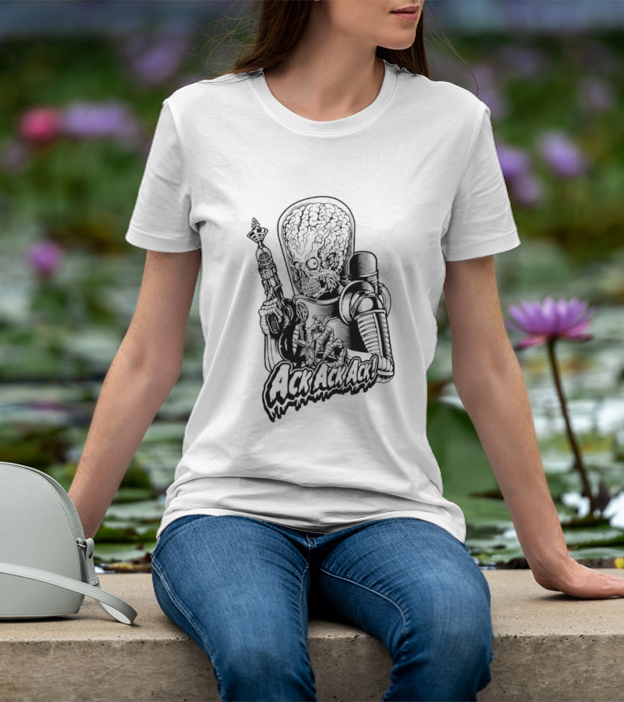 Ack Blanca Mars Attacks Alien Retro Sci Fi T-Shirt