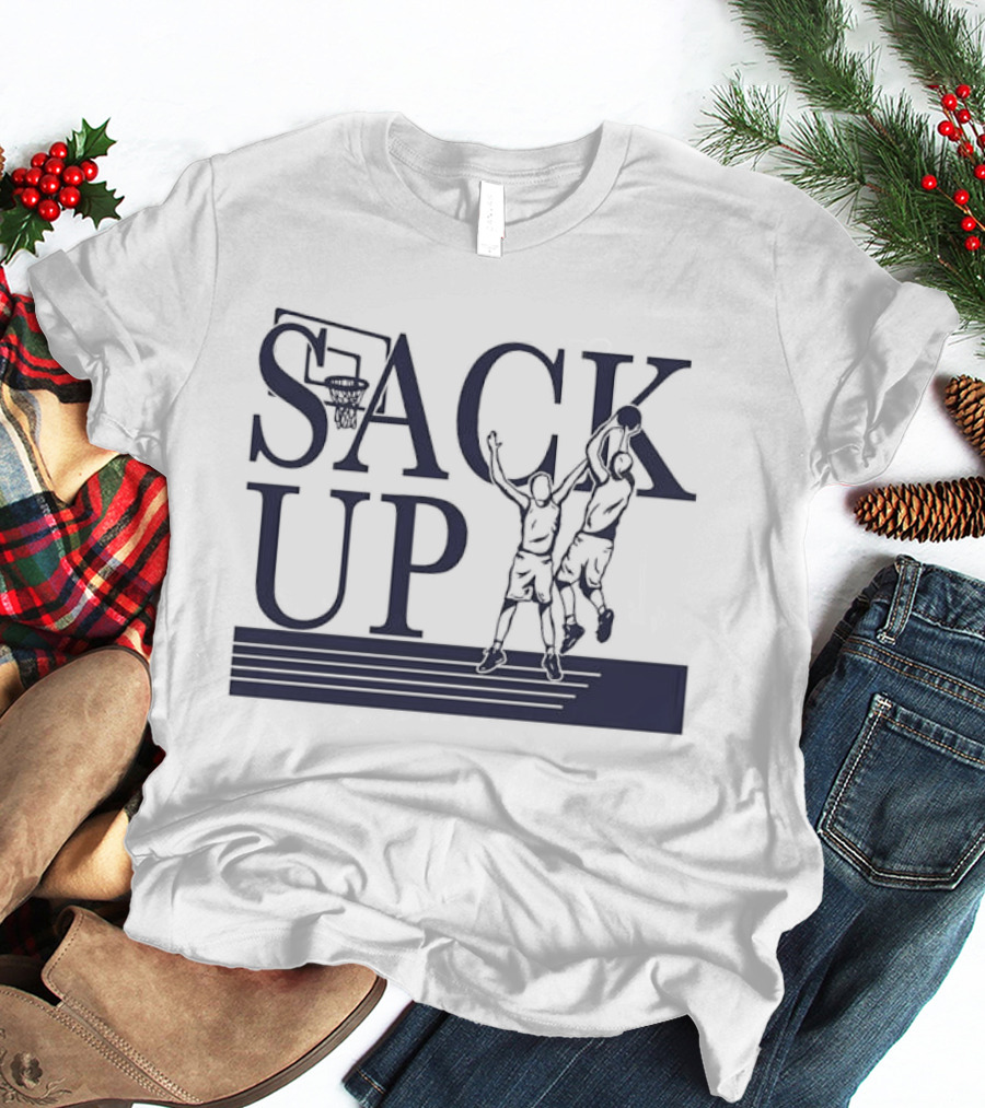 Sack Up Basketball Jumpers Dunking Hoop T-Shirt