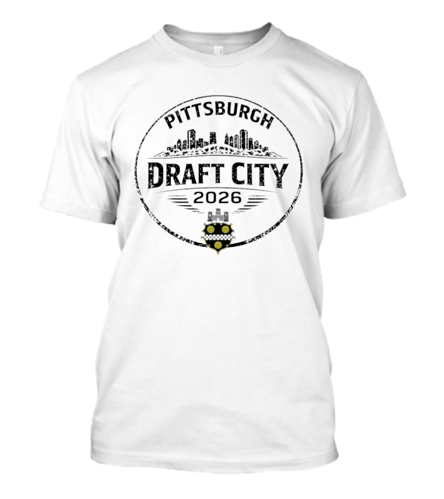 Pittsburgh Draft City 2026 Skyline Emblem With City Seal T-Shirt