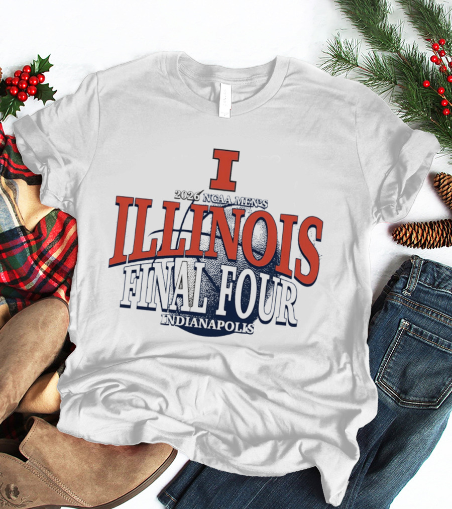 Illinois Basketball 2026 NCAA Men's Final Four Indianapolis T-Shirt