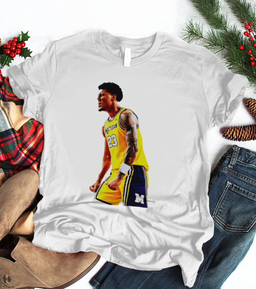 Yaxel Lendeborg Flex Motion Elite Energy Michigan Basketball 23 Jersey T-Shirt