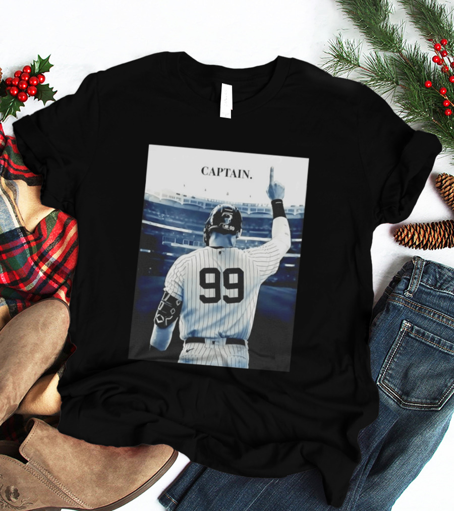 Aaron Judge 99 New York Yankees Captain Pointing Celebration T-Shirt