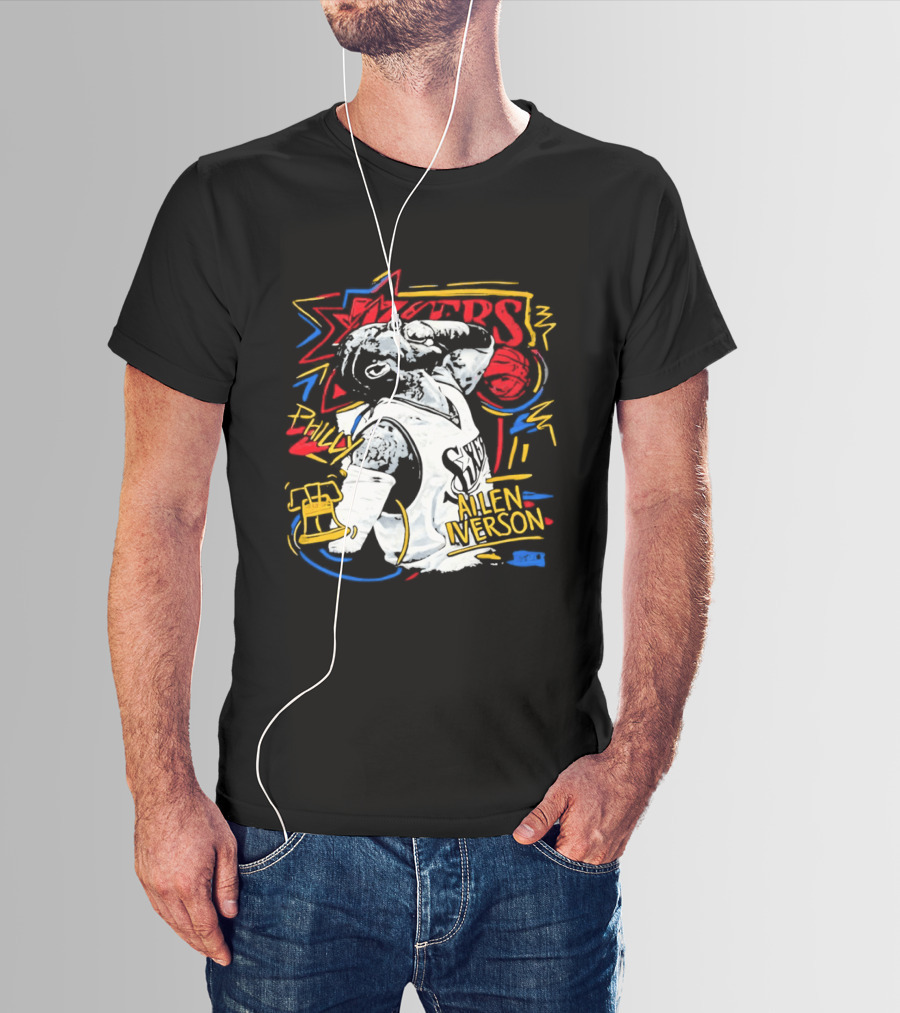 Allen Iverson Sixers Philly Basketball Legend T-Shirt