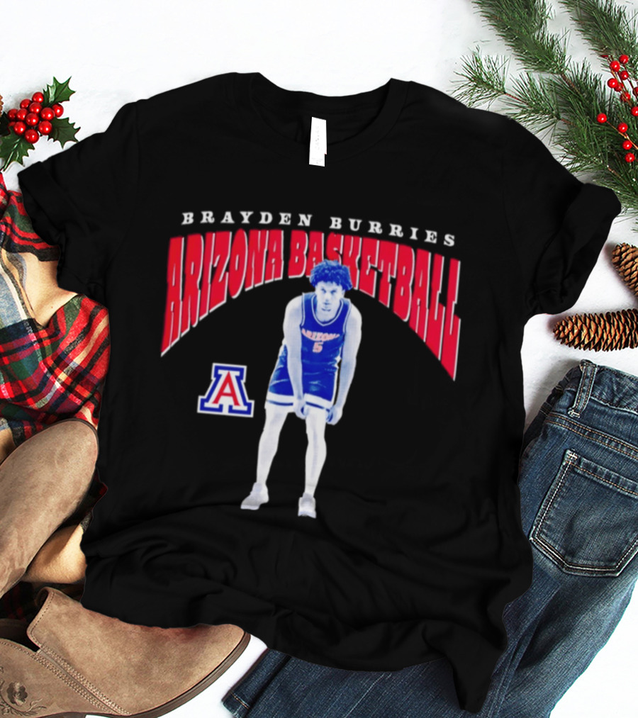 Brayden Burries Arizona Basketball 90s T-Shirt