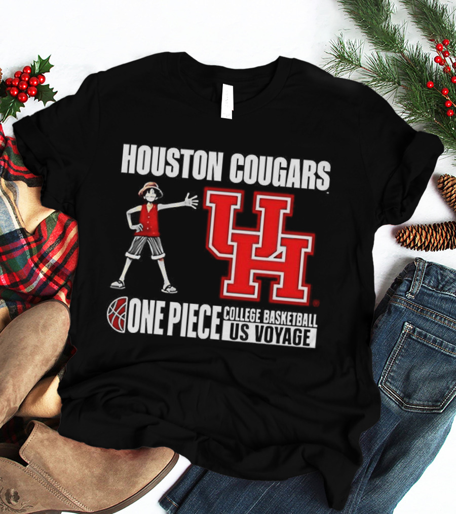 Houston Cougars UH One Piece College Basketball US Voyage T-Shirt