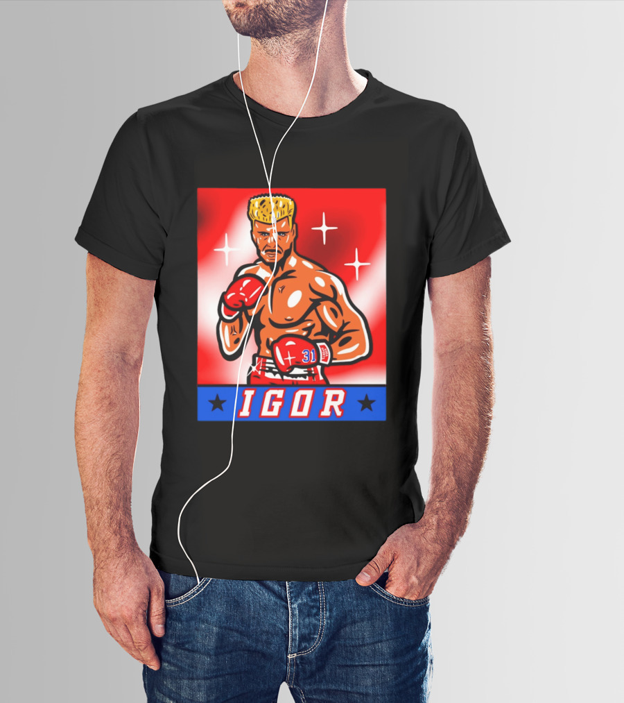 Igor Drago I Must Break You New York Rangers Boxing T-Shirt