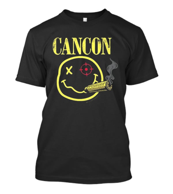 CANCON Smiley Wraithworks Target Smoking Round T-Shirt