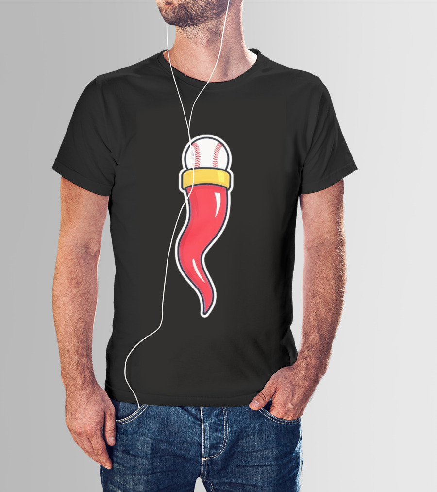 Cornicello Baseball Charm World T-Shirt