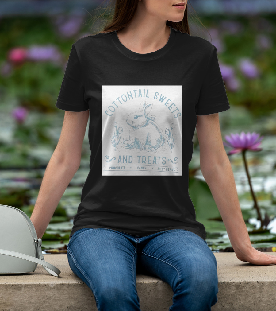 Cottontail Sweets And Treats Chocolate Candy Jelly Beans T-Shirt