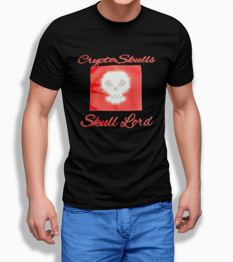 Crypto Skulls Skull Lord Pixel T-Shirt