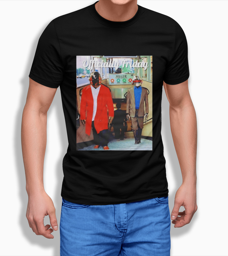 Daft Punk Officially Friday Tokyo Subway Entrance T-Shirt