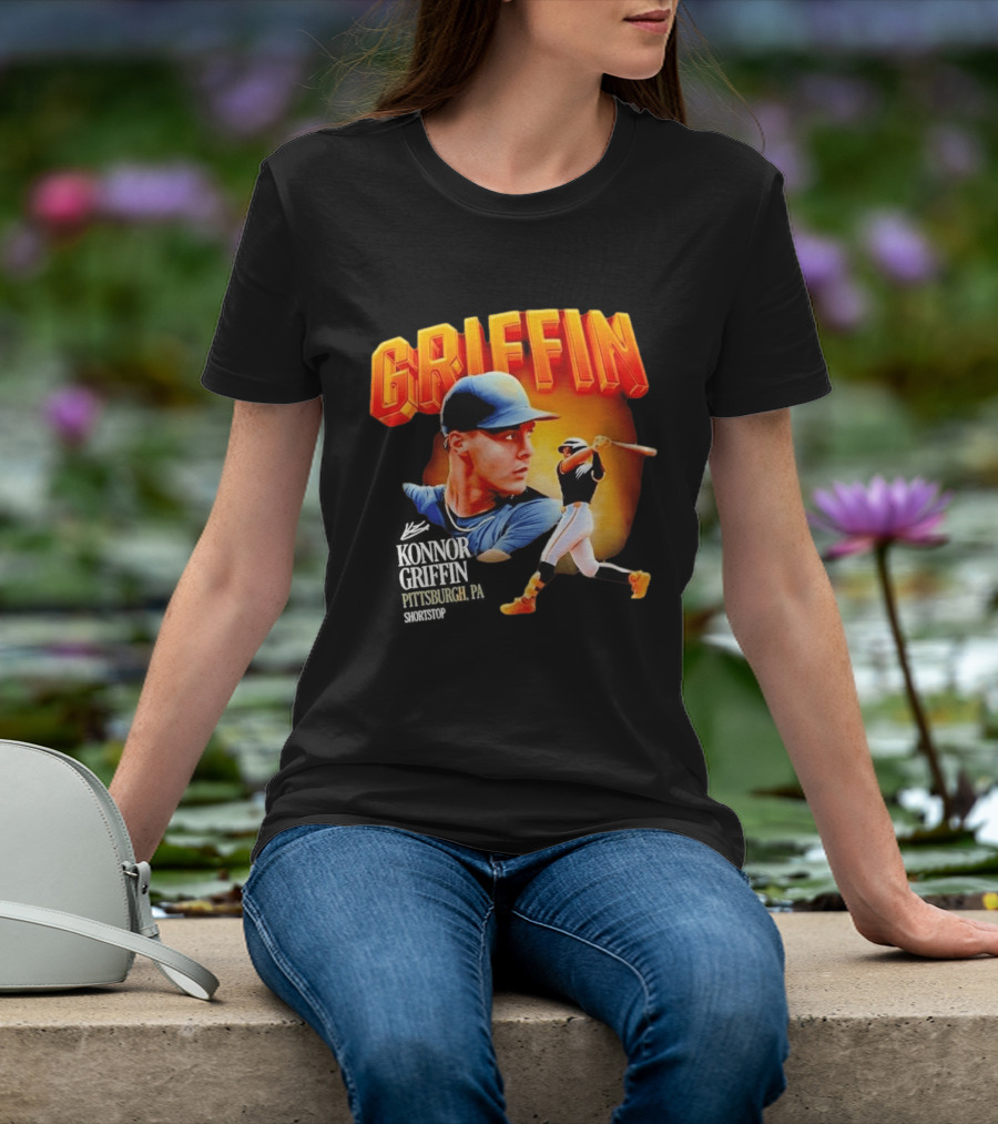 Griffin Pittsburgh Debut Konnor Baseball Shortstop Collage T-Shirt
