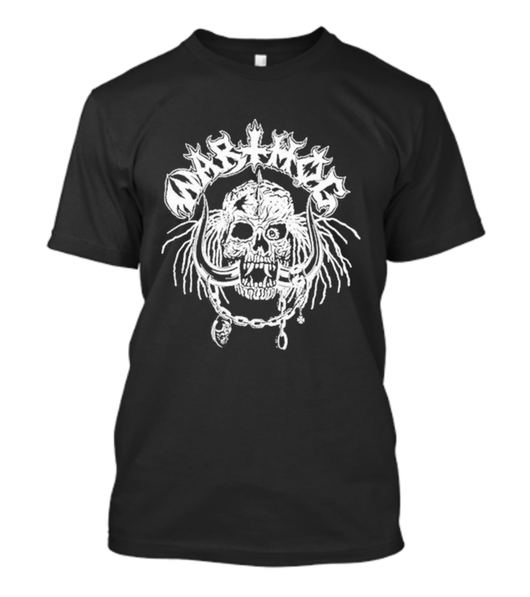 Lawrence W. Arthög Warthog Oskorei Skull Crown T-Shirt