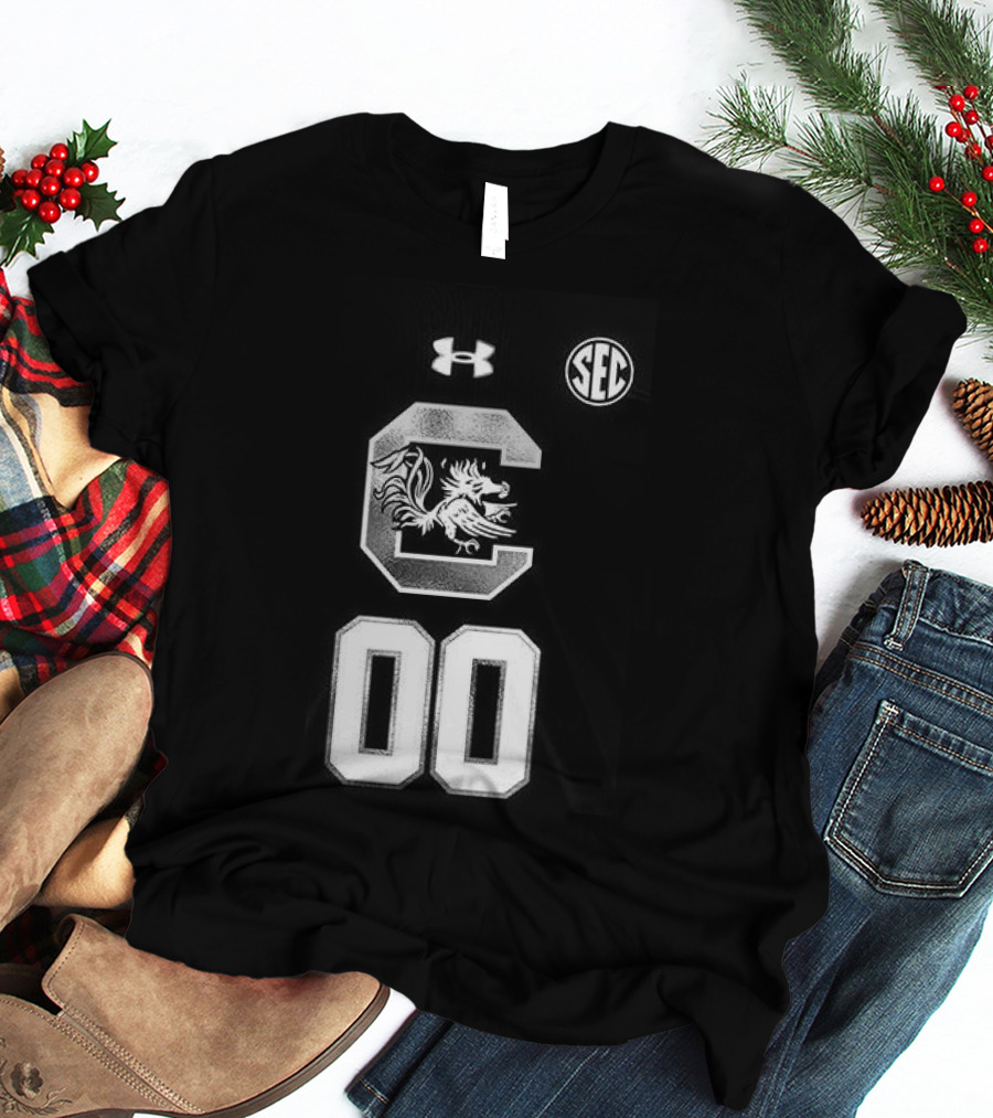 South Carolina Gamecocks Women's Basketball 2026 Uniform Black Custom Under Armour SEC T-Shirt