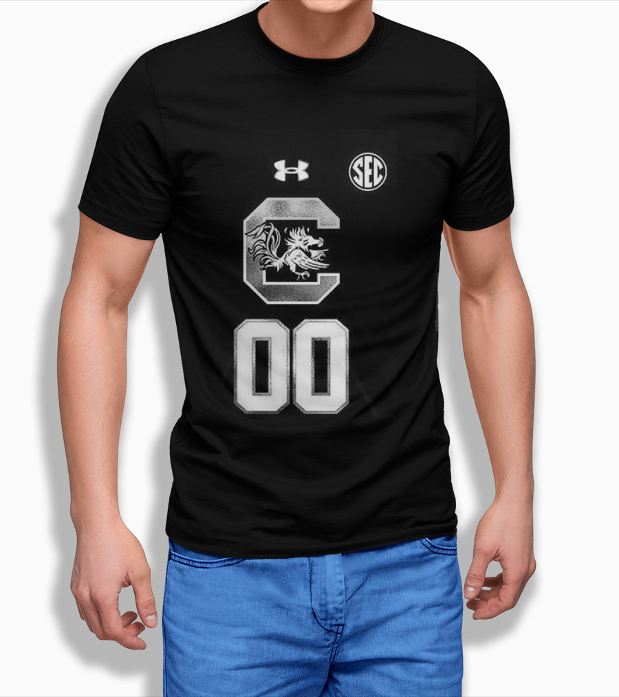 South Carolina Gamecocks Women's Basketball 2026 Uniform Black Custom Under Armour SEC T-Shirt