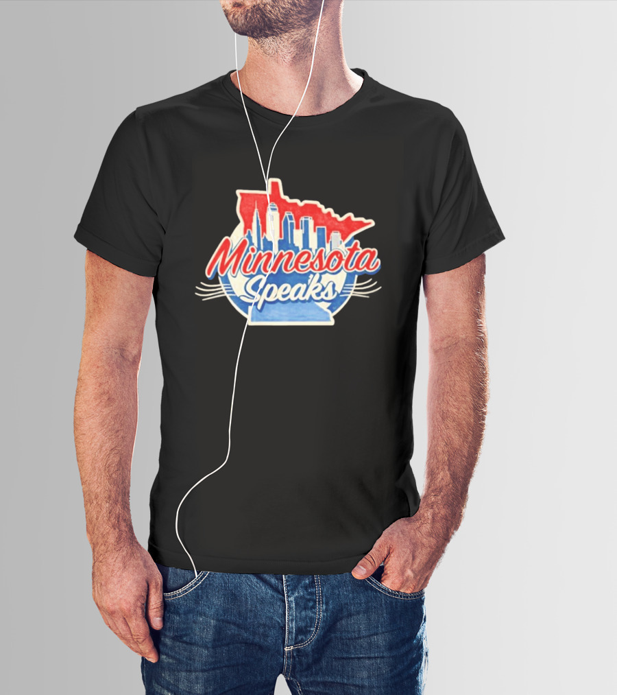 Minnesota Speaks City Skyline Map T-Shirt