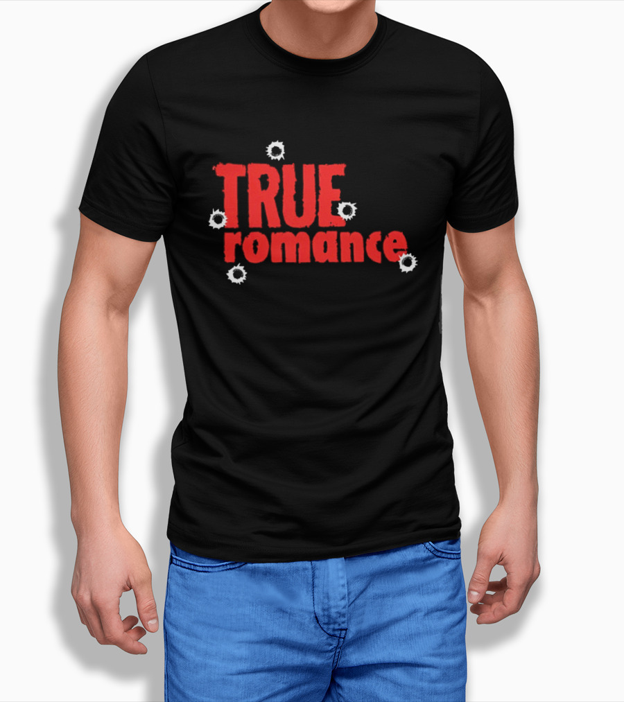 True Romance Bullet Hole Aesthetic T-Shirt