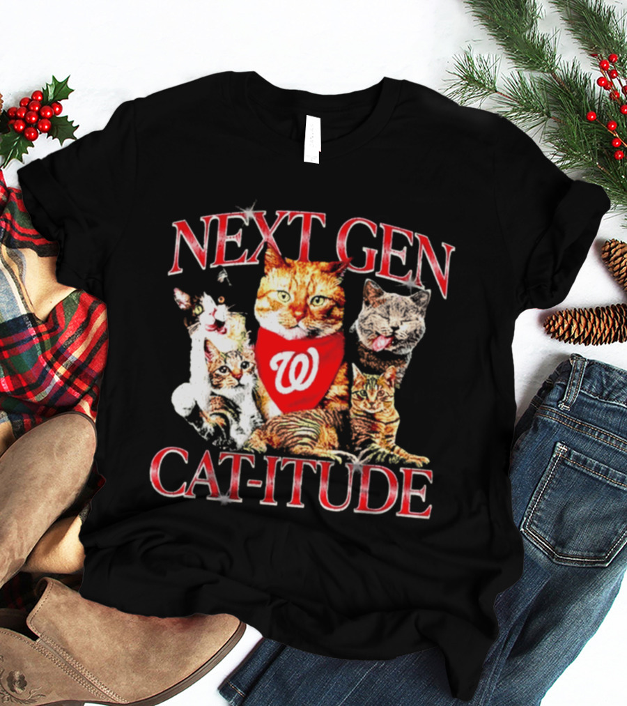 Washington Nationals Next Gen Cat Itude Caturday T-Shirt
