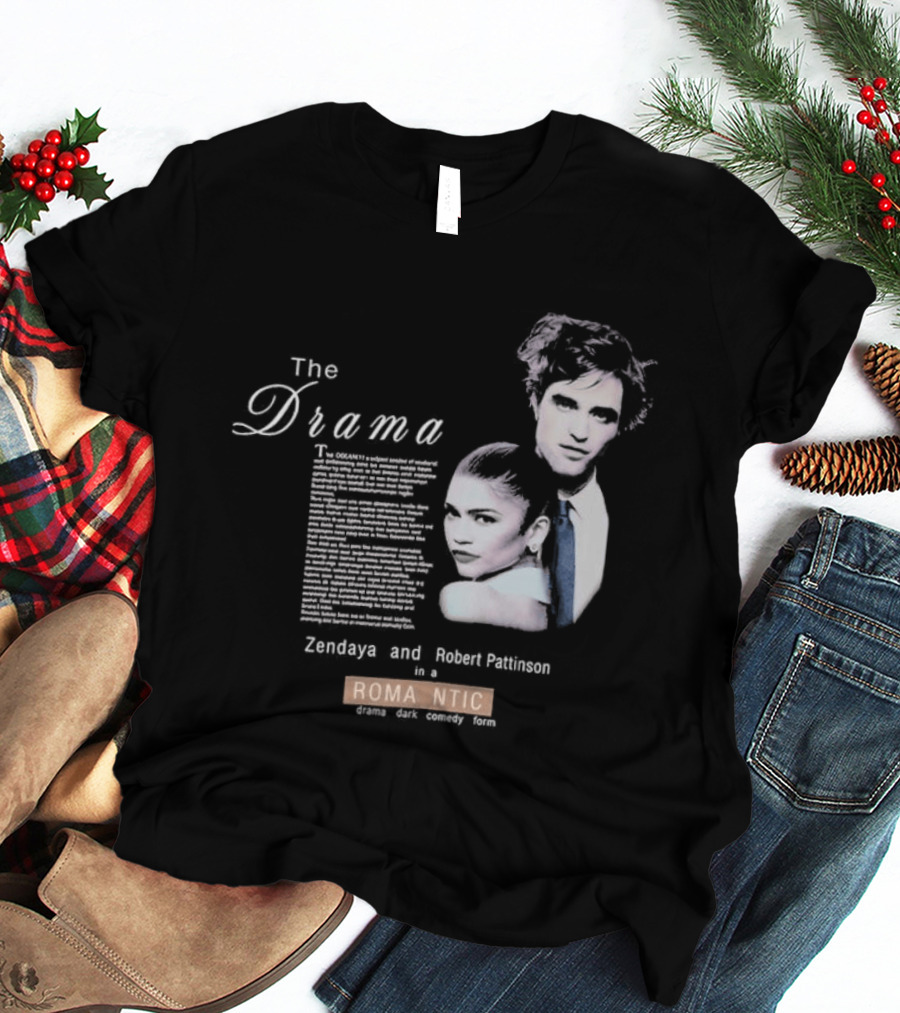 The Drama Zendaya And Robert Pattinson Romantic Fantasy 1980s T-Shirt