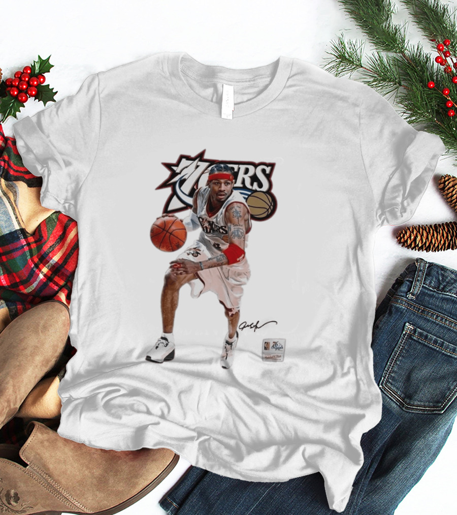 Allen Iverson Philadelphia 76ers Legendary Playmaker Basketball T-Shirt