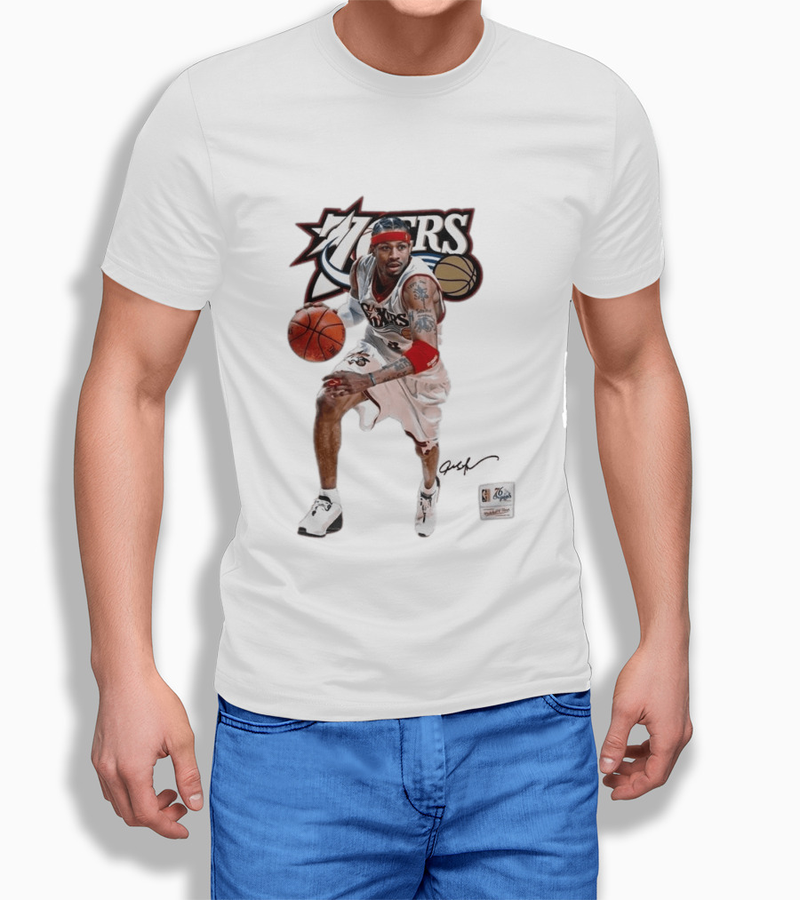 Allen Iverson Philadelphia 76ers Legendary Playmaker Basketball T-Shirt