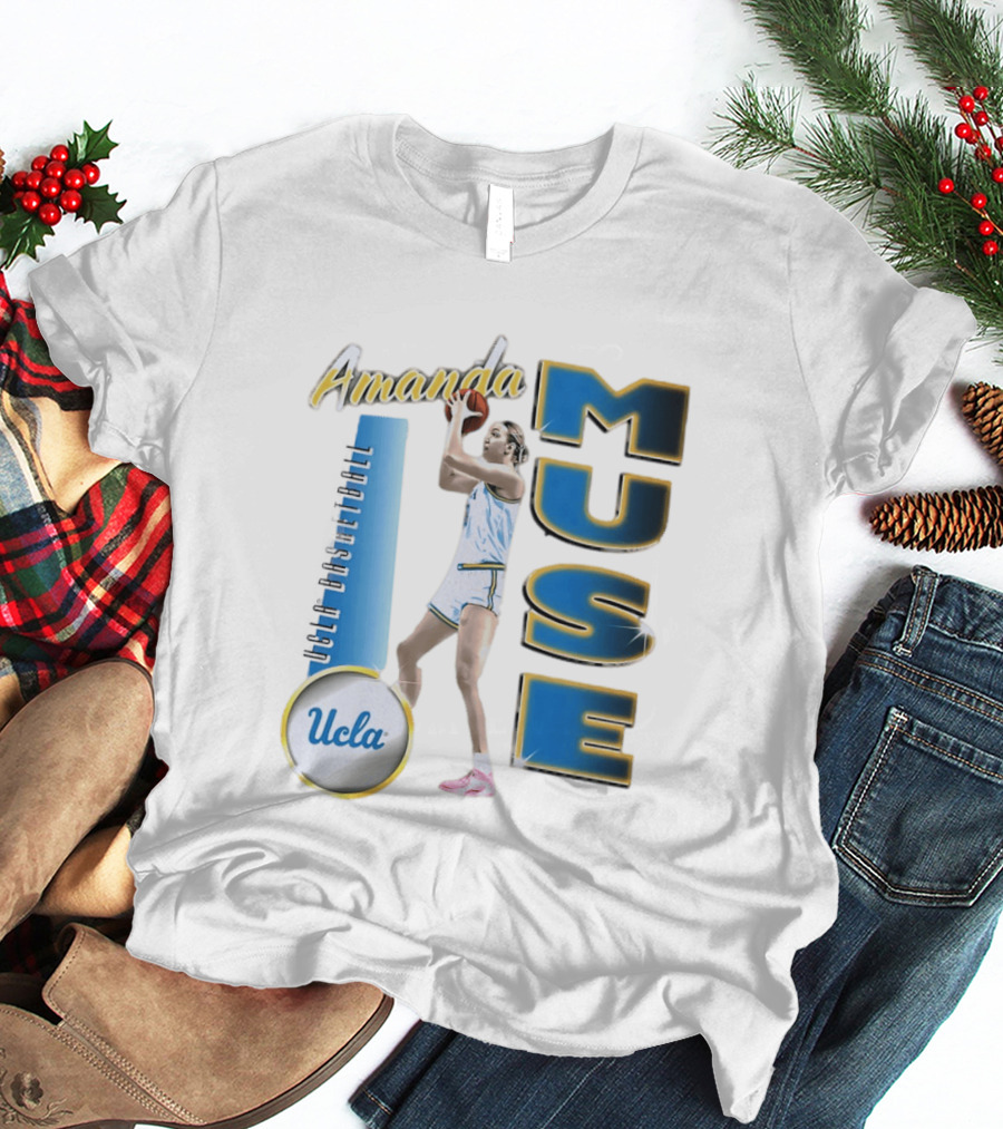 Amanda Muse UCLA Bruins Basketball Player Stylish Blue And Gold T-Shirt
