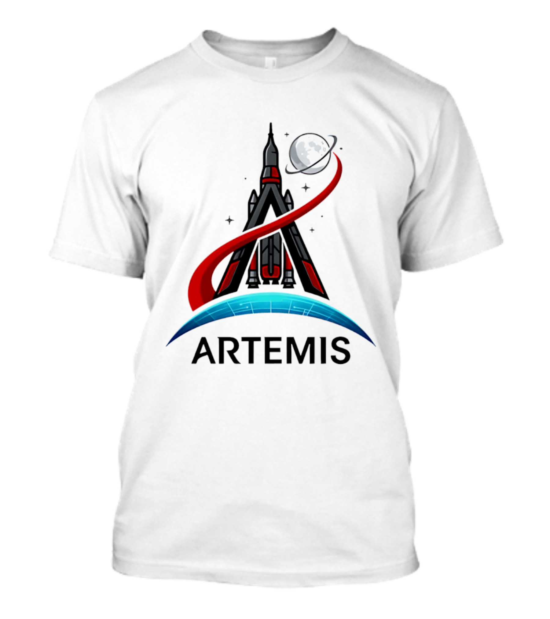 Artemis 2 Rocket Moon Mission Space Exploration T-Shirt