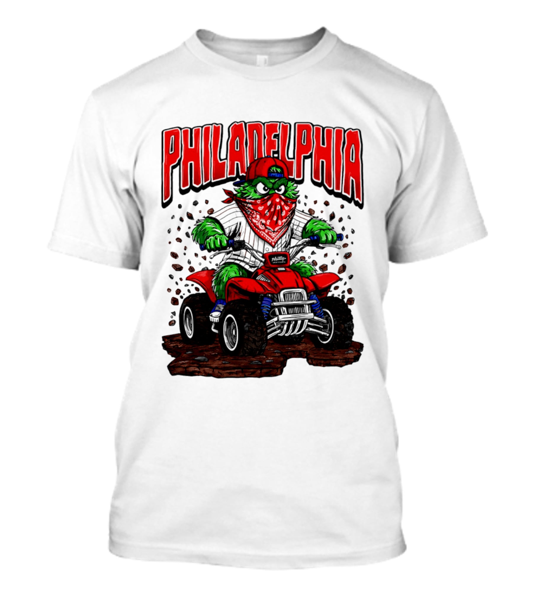 Philadelphia Phillies Born To Ride Phanatic ATV T-Shirt