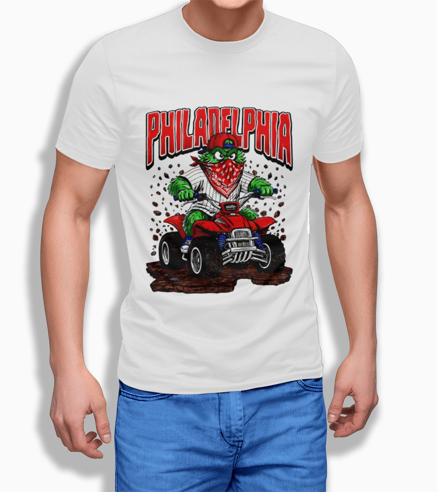 Philadelphia Phillies Born To Ride Phanatic ATV T-Shirt