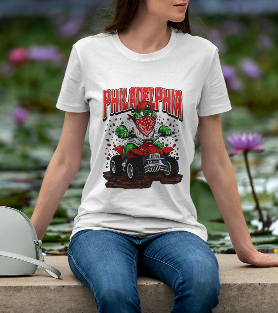 Philadelphia Phillies Born To Ride Phanatic ATV T-Shirt