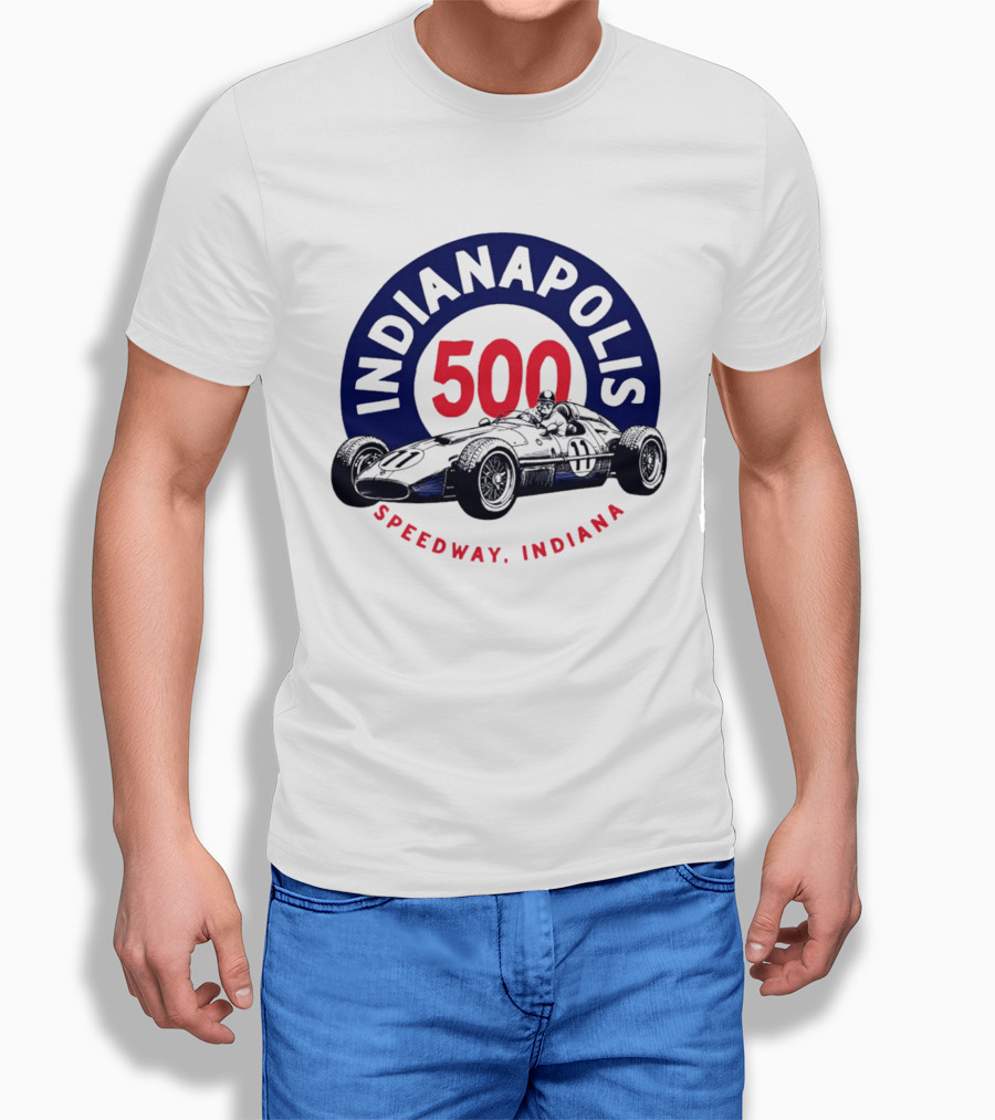 Indianapolis 500 Speedway Indiana Racing Car T-Shirt