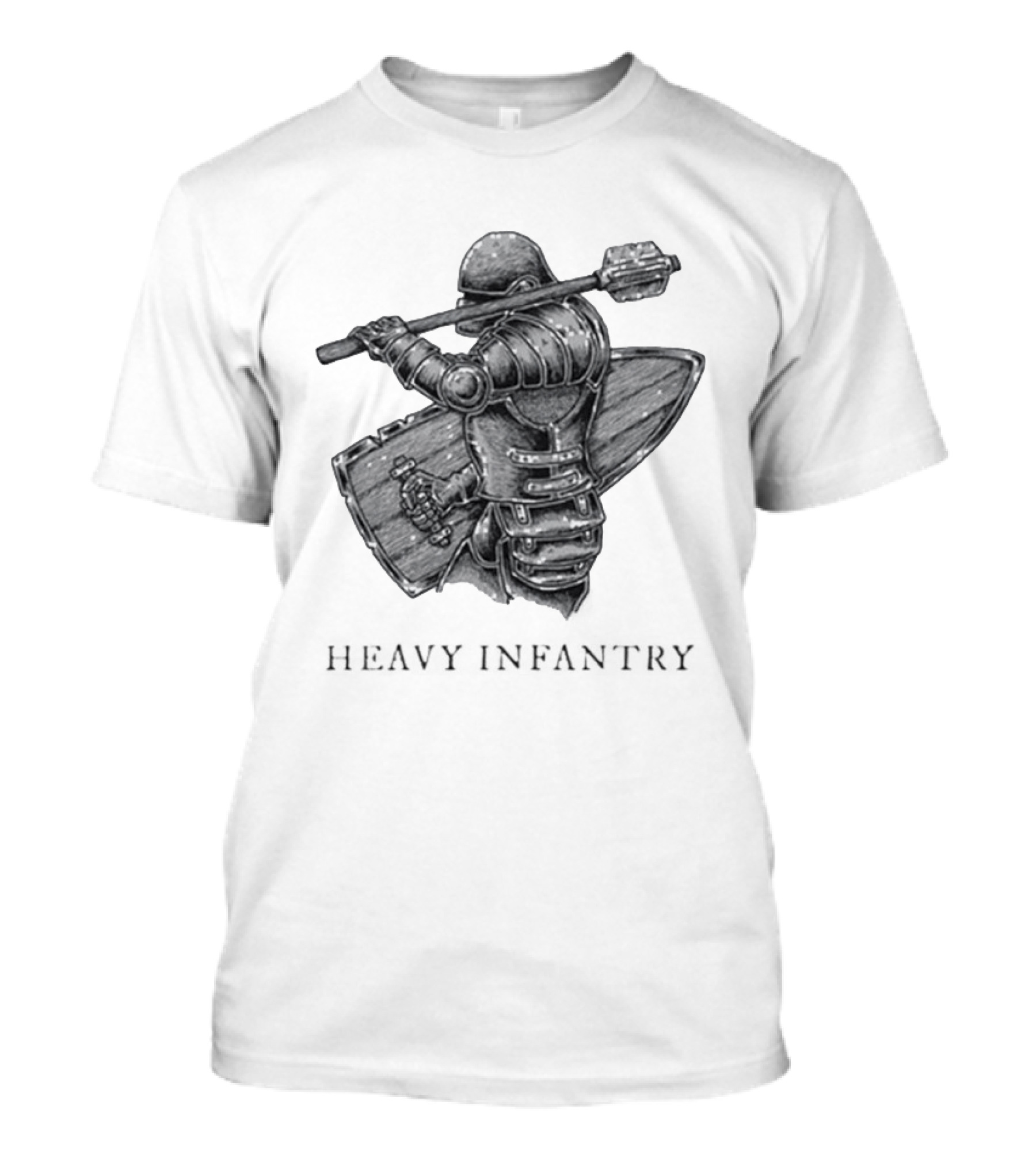 Fighter With Mace Heavy Infantry Team Infantry T-Shirt