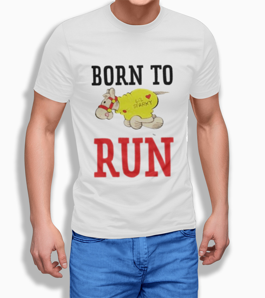 Born To Run Li'l Sparky Retro Cartoon T-Shirt