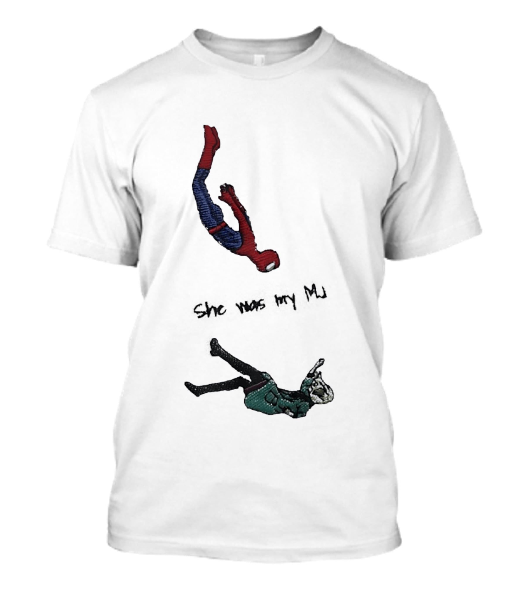 Spider Man She Was My MJ Falling Tribute Scene T-Shirt