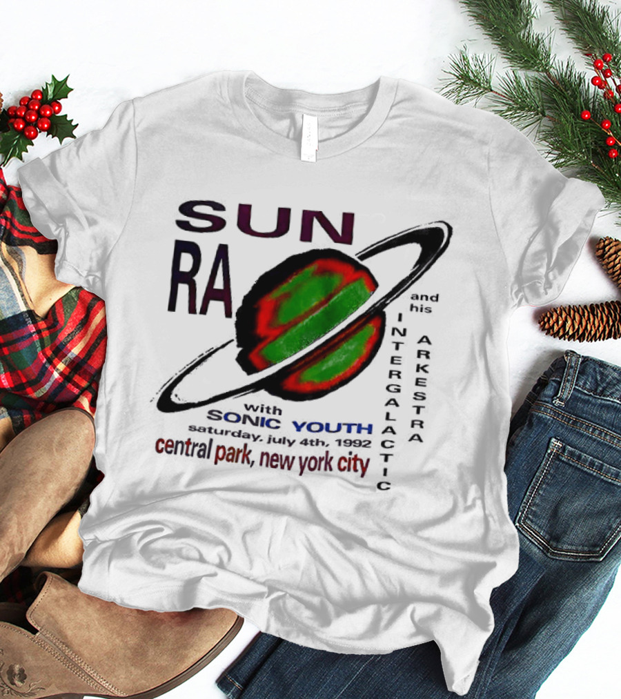 SUN RA Sonic Youth Intergalactic Arkestra Central Park New York City T-Shirt