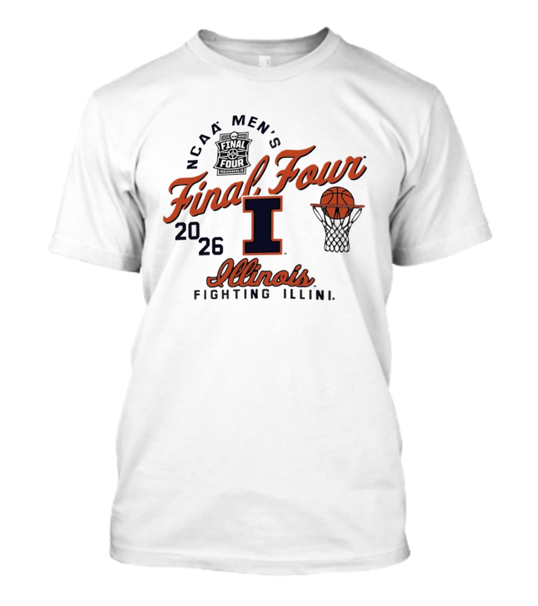 NCAA Men's Final Four Illinois Fighting Illini 2026 Basketball T-Shirt