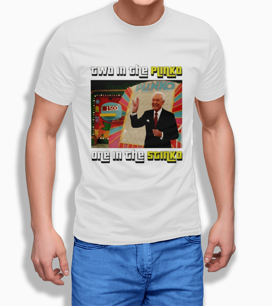 Two In The Plinko One In The Stinko Plinko Game Show Host With Scoreboard T-Shirt