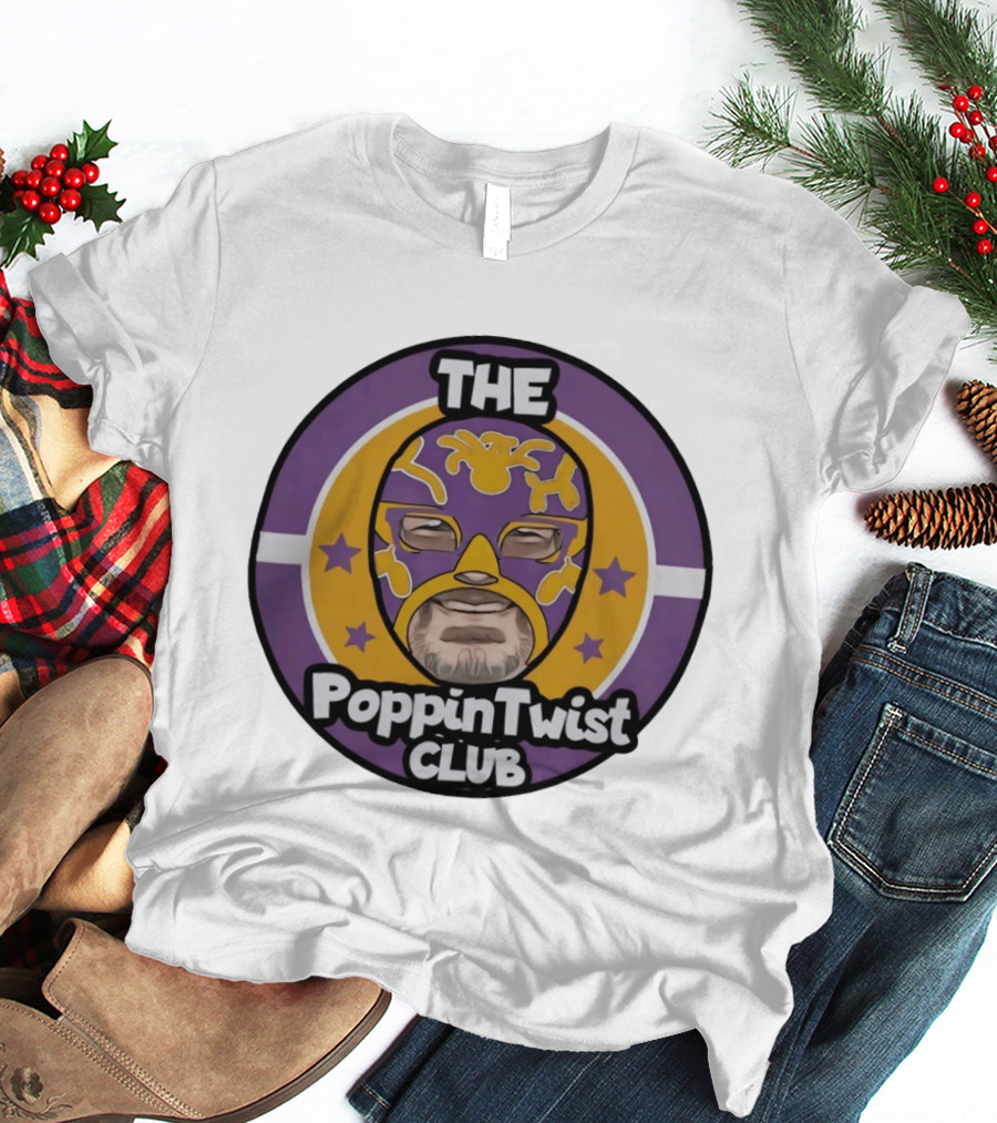 THE PoppinTwist Club Purple Masked Wrestler T-Shirt