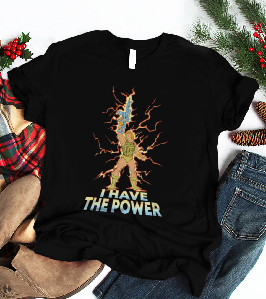 He Man I Have The Power Lightning Action Pose T-Shirt