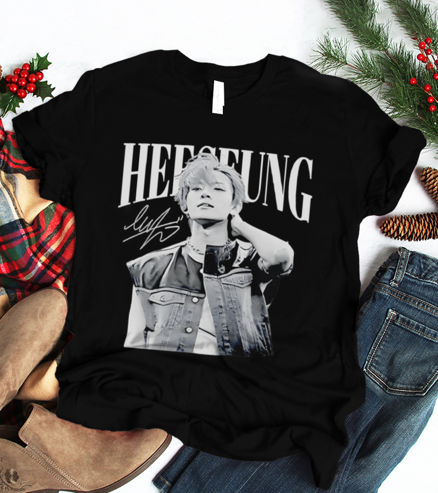 Heeseung ENHYPEN Signature Style Retro Look T-Shirt