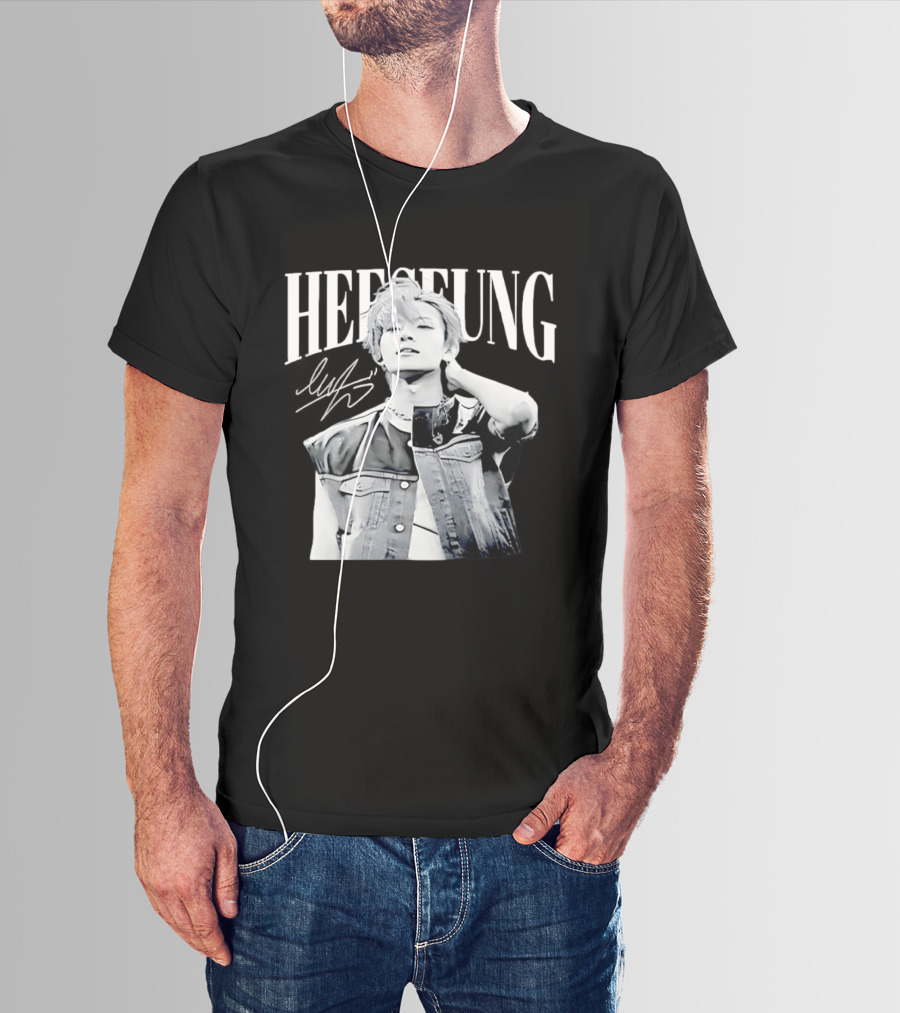 Heeseung ENHYPEN Signature Style Retro Look T-Shirt