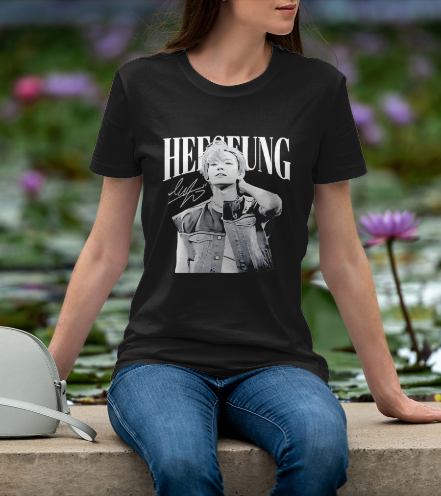 Heeseung ENHYPEN Signature Style Retro Look T-Shirt