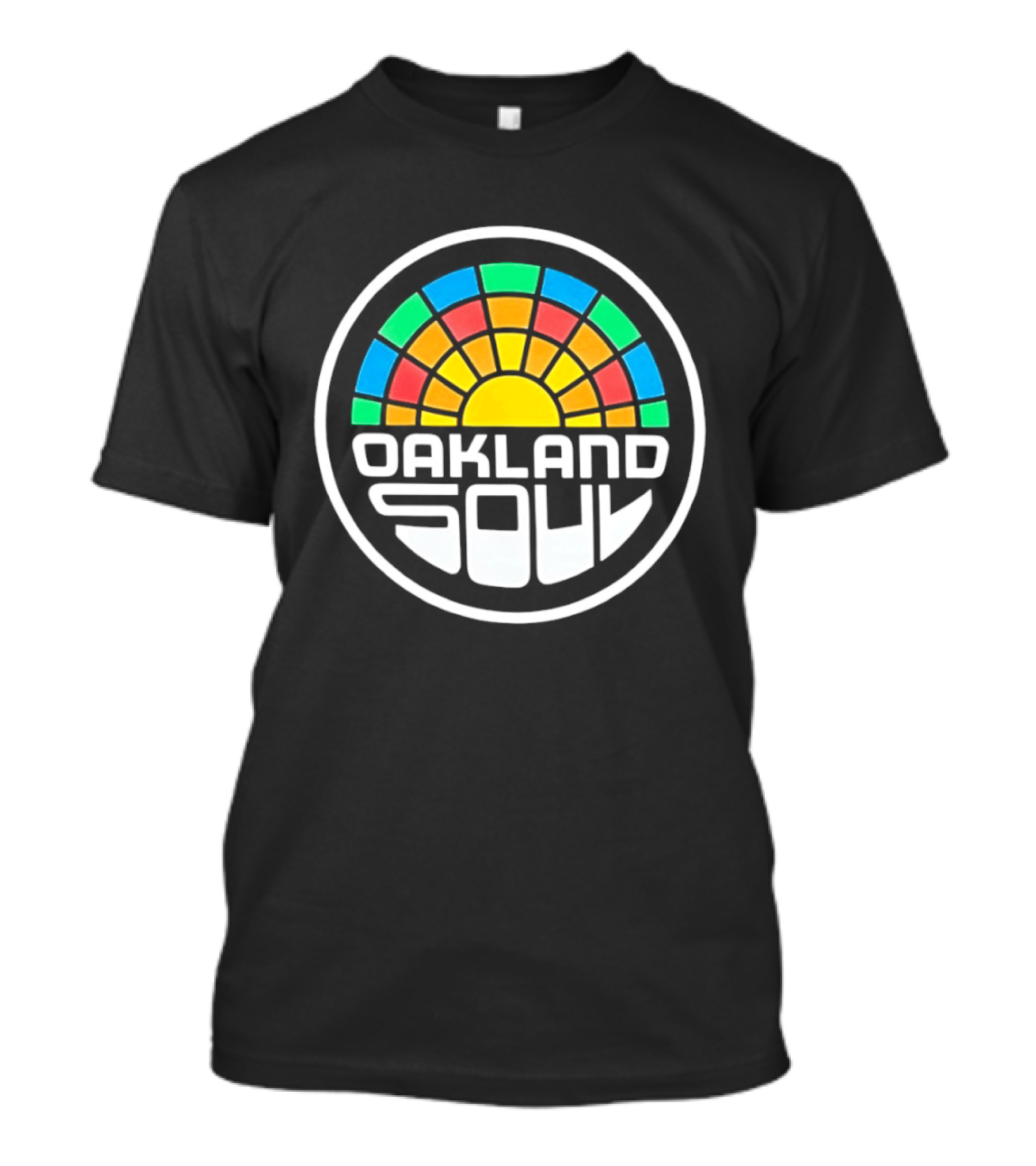 Oakland Soul Retro Rainbow Circle T-Shirt