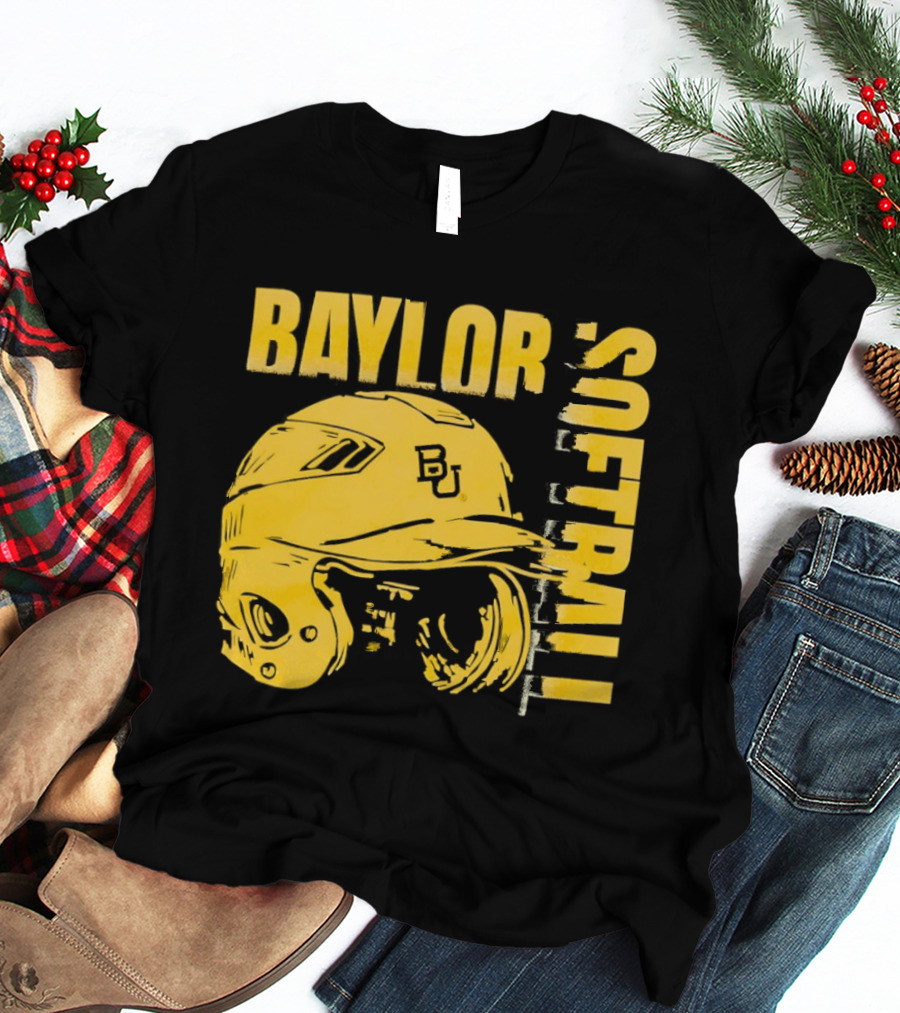 Baylor Softball BU Helmet T-Shirt