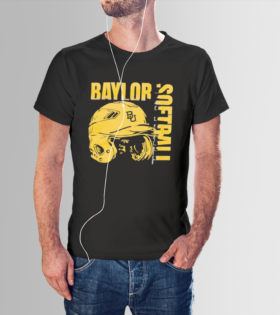 Baylor Softball BU Helmet T-Shirt