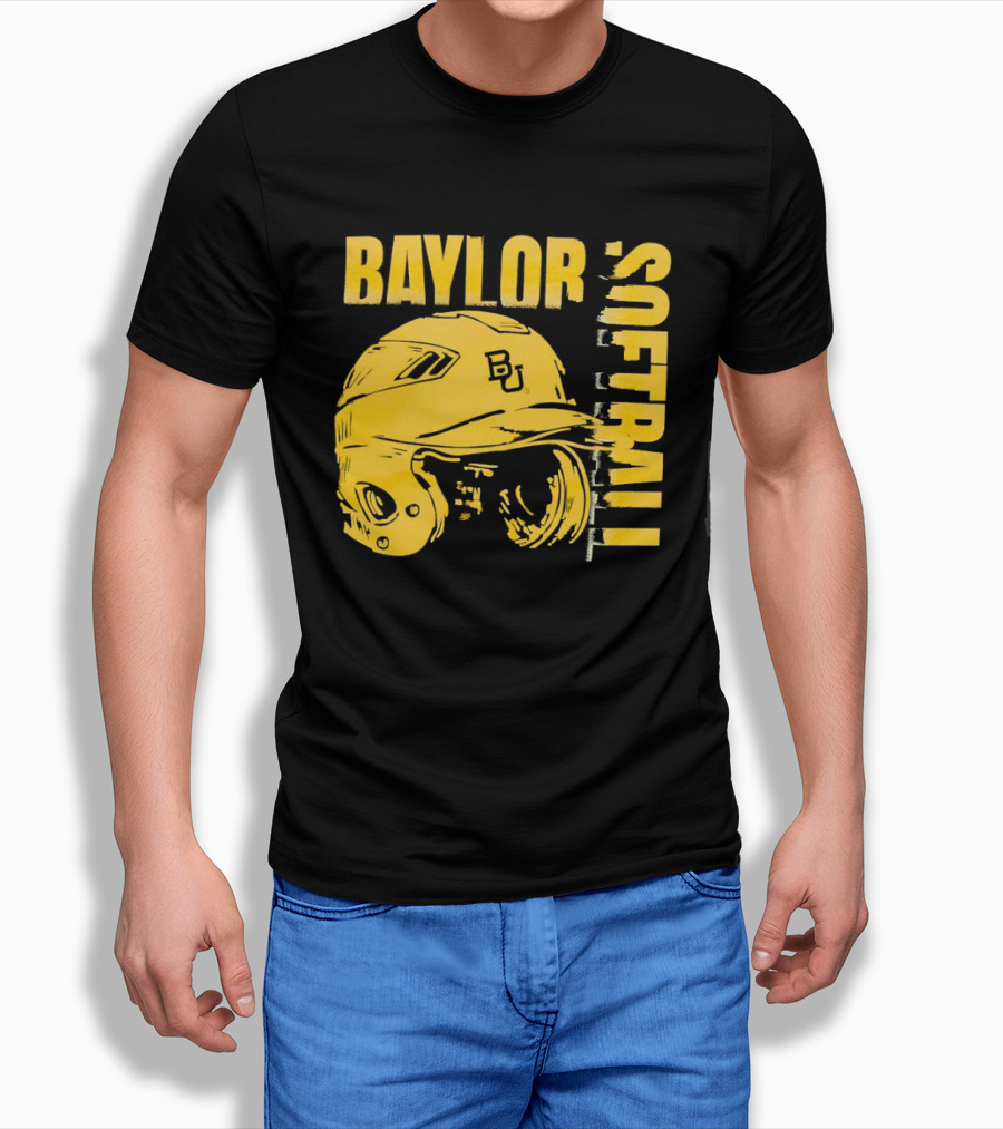 Baylor Softball BU Helmet T-Shirt